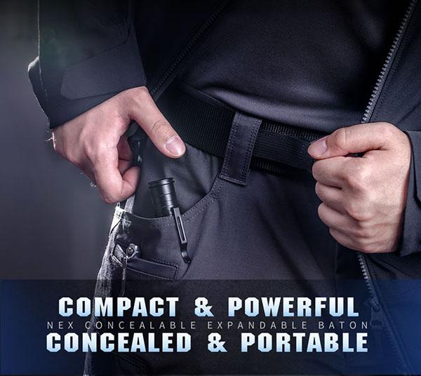 NEX警棒 コンシーラブル バトン ウォーカー 4140鋼+7075アルミ 16インチ 19.1-40.1cm N16WAL 護身 警棒 バトン NEX NEXTORCH_2