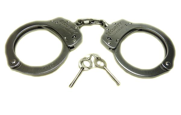 手錠 高強度 ステンレス チェーンタイプ JC-804 ブラック