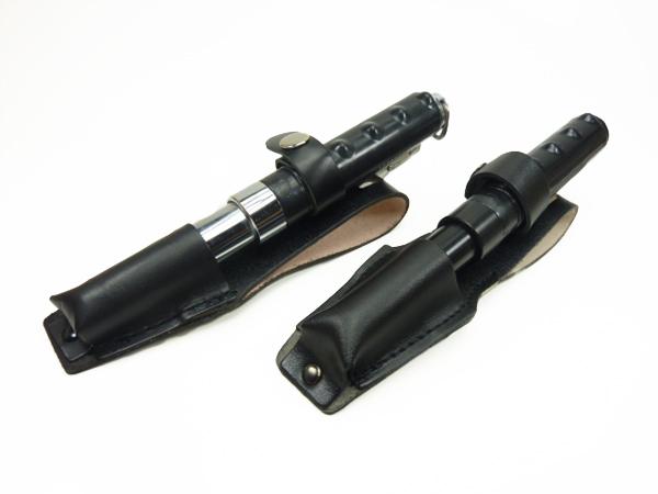 観賞用三段ジャンプ式棒 三段ジャンプ式 特殊警棒 KSN ブラック シルバー 21-51cm ワンプッシュ
