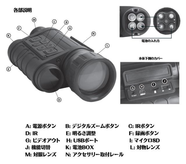 暗視スコープ 【第2.5世代】【おすすめ】【録画機能】 SPYDERS X（スパイダーズX）の暗視スコープ【第2.5世代】 | 暗視