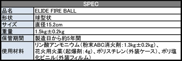 消火器 消火ボール 初期消火救命ボール ELIDE FIRE BALL 自動消火 火災