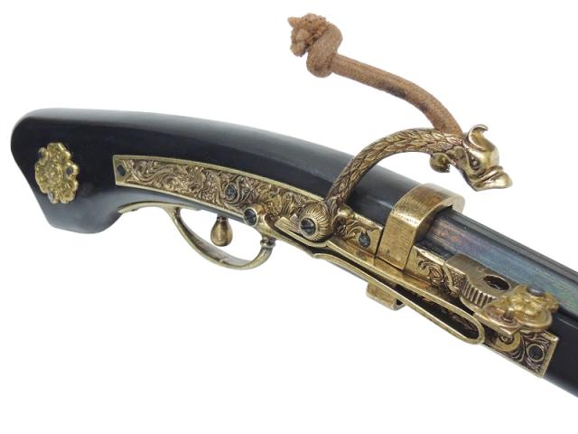 火縄銃 種子島 ブラック ポルトガル 伝来モデル 110cm DENIX デニックス 1274/N 模造 レプリカ 銃 リアル コスプレ ミリタリー アーミー ガン 大型宅配便160サイズ  ポイント消化_3