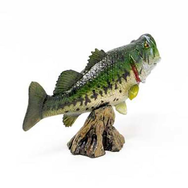 バスフィッシュ型フィギュア 電源コード付き Amazon.co.jp: ブラック