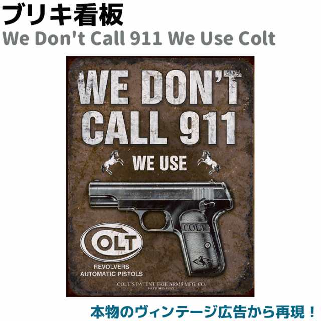 ブリキ看板 コルト 拳銃 Tin Sign ティンサイン TSN1799 アメリカ雑貨