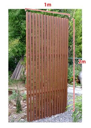 アルミフェンス 目隠し 木目調 H00ウォール オリジナル格子ウォール 高さ2ｍ 幅1ｍ の通販はau Pay マーケット アイエスアイサービス Au Pay マーケット店