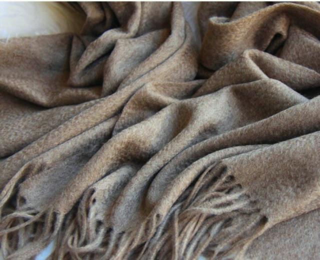 極上カシミアヤギ CASHMERE カシミヤ100%♪独特ヌメリ感 厚手大判