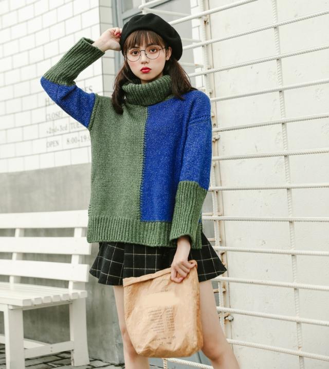 売れ筋 おすすめ ニットセーター ハイネック タートルネック シンプル 可愛い 女子会 デート 通学 カジュアル ルーズ 普段着 レディースの通販はau Pay マーケット ｈａｒｕ ｆｏｏ