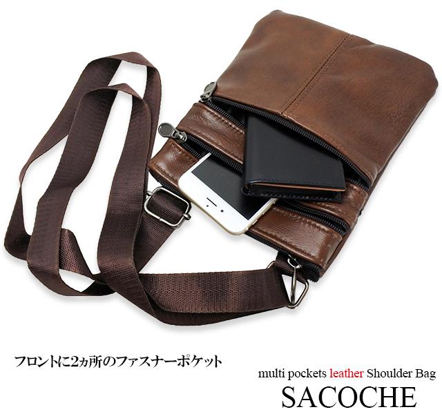 ショルダーバッグ メンズ 革 斜めがけバッグ サコッシュ 本革 軽量 軽い 50代 60代 人気 ブランドの通販はau Pay マーケット Kanoa