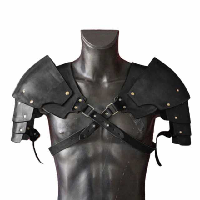 コスプレ 両肩 戦士 鎧 ブラック 衣装 メンズ レディース ファッション 甲冑風 肩当て 中世 ヴィンテージ 騎士 ナイト 鎧 服 ハロウィン  の通販はau PAY マーケット AiO au PAY マーケット－通販サイト