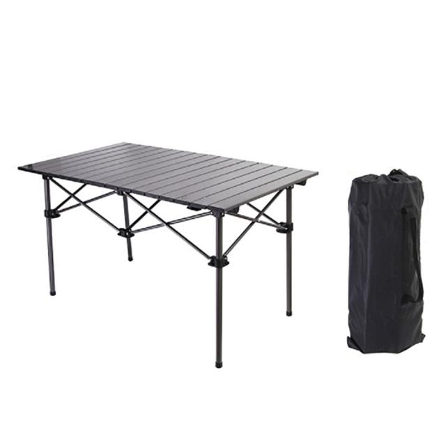 全国どこでも送料無料！ 在庫限り】 アウトドア ブラック キャンプ 大テーブル 95cm テーブル・チェア・ハンモック