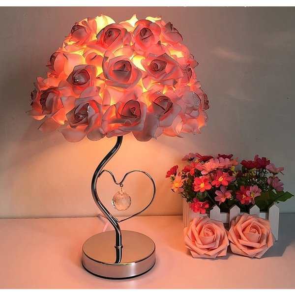 在庫限り】 薔薇 ローズランプ レッドorローズピンク ROSE 花 大輪 LED