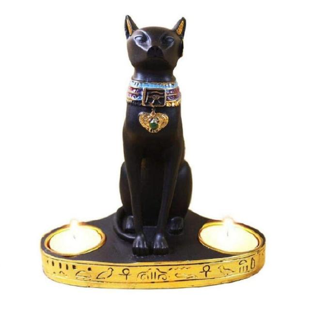 在庫限り】キャンドルスタンド バステト神 キャンドルホルダー bastet