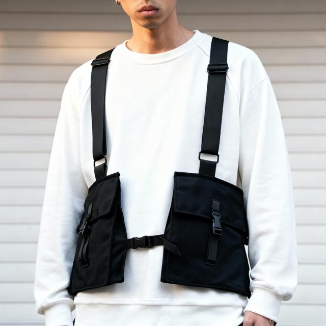 フィッシングベスト 黒 おしゃれ メンズ 多機能ベスト ブラック 無地