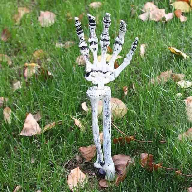 ハロウィン 骸骨 頭蓋骨 両腕 3点セット ガイコツ 骨 置物 ホラー リアル 本格的 誕生日 飾り付け 室内 室外 仮装 クリスマス用品 怖い  の通販はau PAY マーケット AiO au PAY マーケット－通販サイト