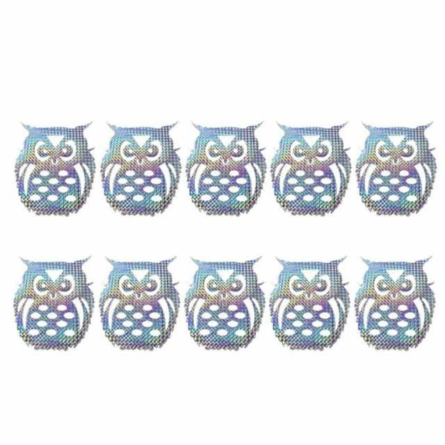 鳥よけ ミニフクロウ 反射板 10枚セット シール 梟 鳥よけ 家庭菜園 農業用品 資材 田畑 鳥害対策 ハト ツバメ スズメ 雀 果樹園 菜園  猛の通販はau PAY マーケット AiO au PAY マーケット－通販サイト