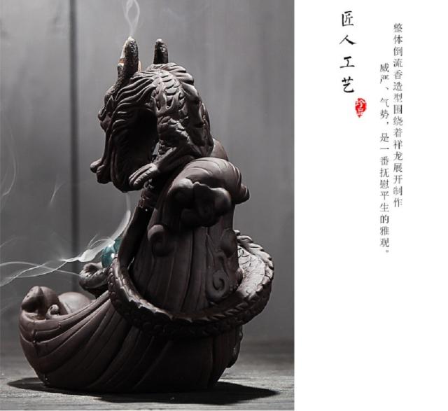 龍のお香スタンド 竜のお香スタンド 倒流香 陶器 ドラゴン インテAiO 龍のお香スタンド 竜のお香スタンド 倒流香 陶器 ドラゴン