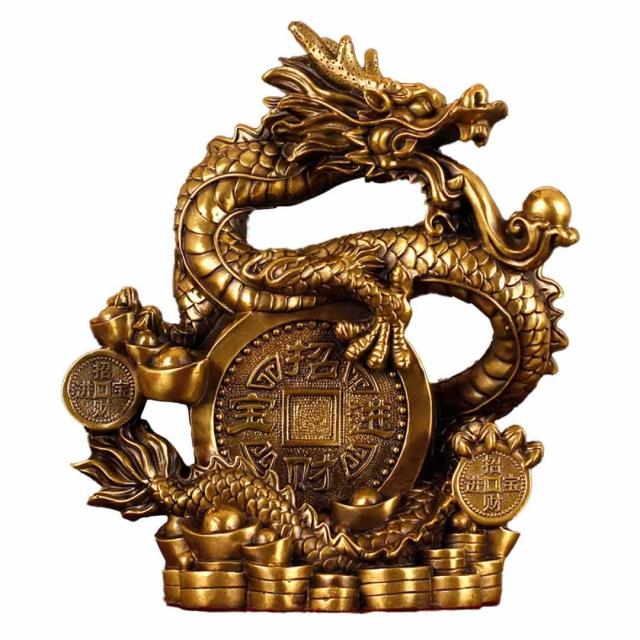 風水 龍 特大 古銭 ドラゴン 金属 置物 竜 玄関 風水グッズ 開運祈願 金運祈願 風水龍 アイテム 龍神 開運 金運 財産運 出世運 恋愛運 幸福 成功 プレゼント 贈り物 開運厄除 祈願成就 金運上昇 運気上昇 インテリア 招財 金 宝くじ_10