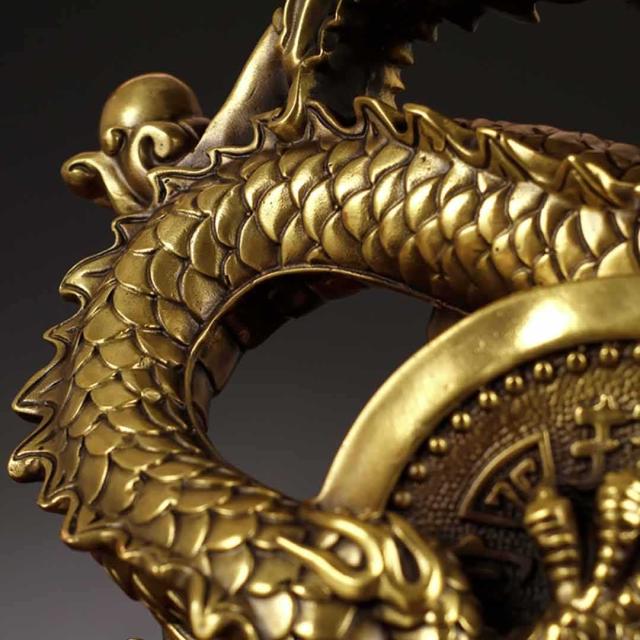 風水 龍 特大 古銭 ドラゴン 金属 置物 竜 玄関 風水グッズ 開運祈願 金運祈願 風水龍 アイテム 龍神 開運 金運 財産運 出世運 恋愛運 幸福 成功 プレゼント 贈り物 開運厄除 祈願成就 金運上昇 運気上昇 インテリア 招財 金 宝くじ_9