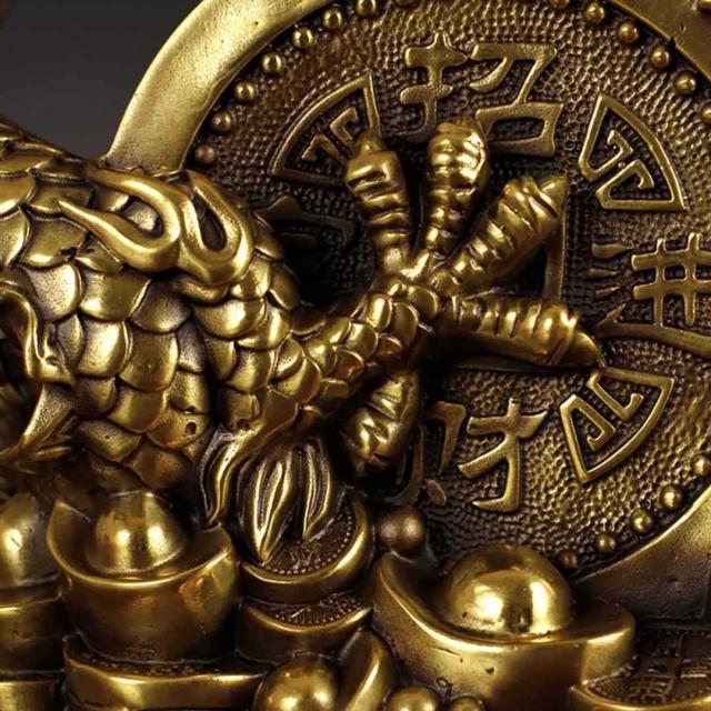 風水 龍 特大 古銭 ドラゴン 金属 置物 竜 玄関 風水グッズ 開運祈願 金運祈願 風水龍 アイテム 龍神 開運 金運 財産運 出世運 恋愛運 幸福 成功 プレゼント 贈り物 開運厄除 祈願成就 金運上昇 運気上昇 インテリア 招財 金 宝くじ_7