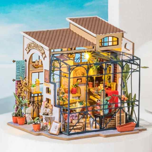 インテリア 花屋 ミニチュアドールハウス ジオラマ 建築模型 DIY