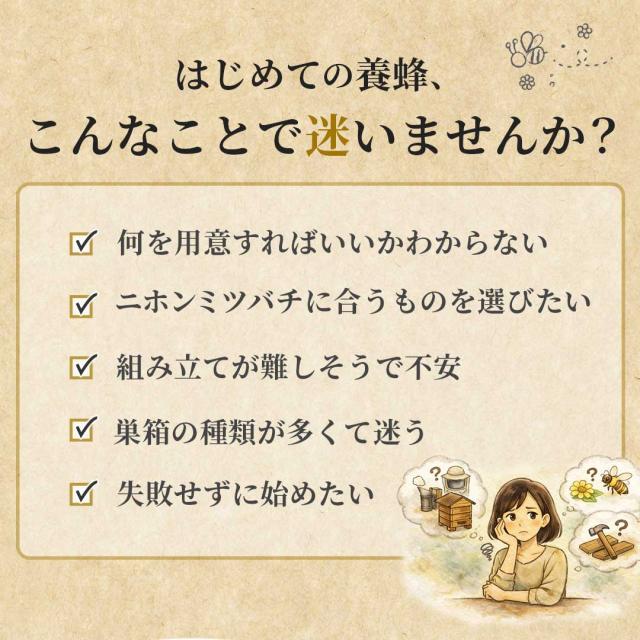【手作り杉材！完成品6点セット】日本語説明書付き ニホンミツバチ 重箱式巣箱 3段 国産 焼き処理済み 野ざらし済み 屋根付き 掃除用底板 出入口 土台付き 杉材 手作り 養蜂 巣落ち防止クロス仕様 ハチ ミツバチ 日本ミツバチ 飼育 はちみつ はちみつ箱 スタートキット_2