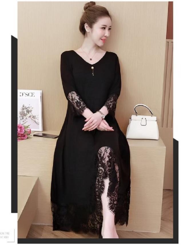 マタニティドレス　お呼ばれドレス黒 在庫限り】即納 マタニティドレス 大きめ 妊娠ドレス 妊婦ドレス