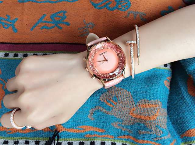 GUOU ガラスカットがエレガントなファッション腕時計(レッドorブルーorブラックorパープルorピンク)の通販はau PAY マーケット -  AiO JAPAN株式会社 | au PAY マーケット－通販サイト