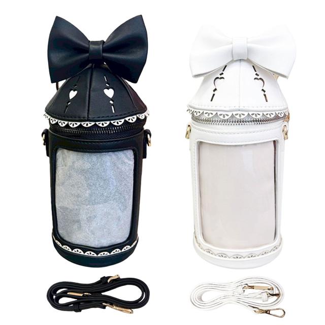 推し活 ドール バッグ ランタンバッグ 2カラー ブラック ホワイト 痛