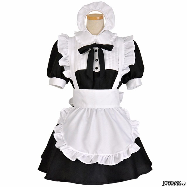 8mm メイド服 モノトーンカラー ハウスメイド S/M/L ミニ丈タイプ