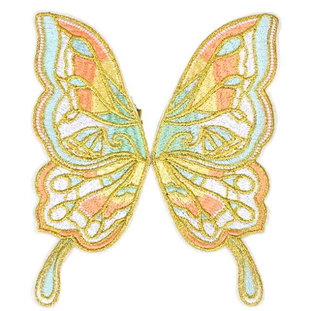 ヘアクリップ 大きな蝶々 刺繍 ヘアアクセサリー 胡蝶 バタフライ
