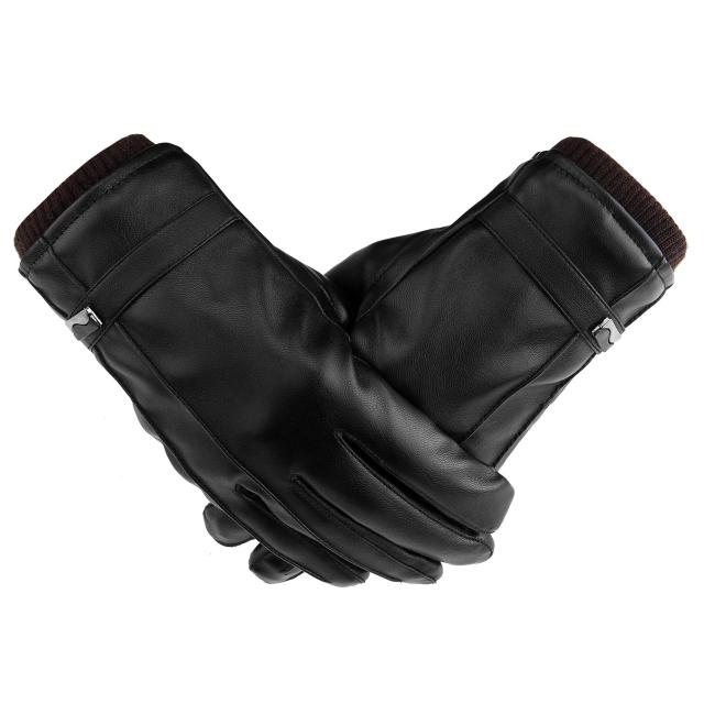 手袋 Puレザー 革手袋 スマホ対応 メンズ グローブ 防寒手袋 裏起毛 柔らか 暖かい スマホ手袋 全指対応 紳士 自転車 通勤の通販はau Pay マーケット ショップ エリカ