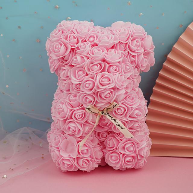 フェイクフラワー テディベア形の花 ローズベア ぬいぐるみブーケ ローズ熊 ロリポップ花輪 ローズ バラ ギフトボックス 贈り物 記念日 の通販はau Pay マーケット ショップ エリカ