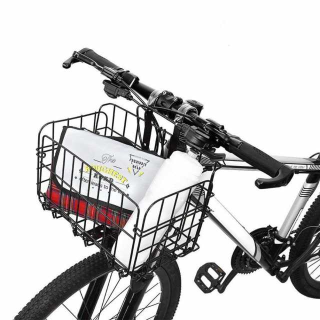 自転車 前カゴ バスケット 脱着式 折りたたみ - パーツ