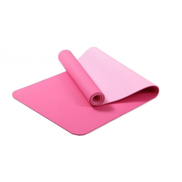 ヨガマット トレーニングマット エクササイズマット 滑り止め ゴムバンド バッグ付き 厚さ6mm 二重色　トレーニング　健康用品