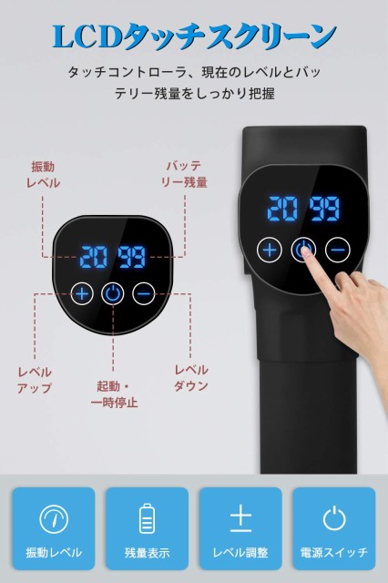 マッサージガン 筋膜リリース 筋肉マッサージ 電動マッサージ器