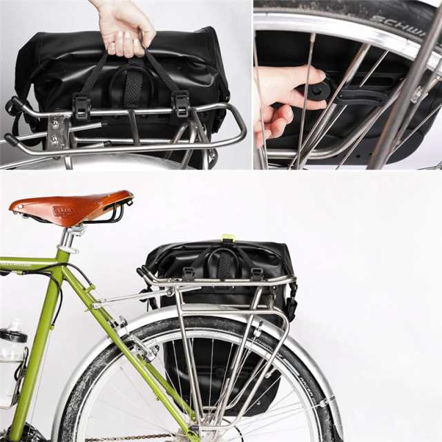 自転車 パニアバッグ リアバッグ サイドバッグ 防水 大容量 軽い ...