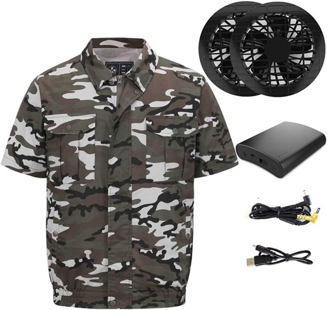 空調服 空調 服作業着 ファン バッテリー セット 長袖 綿 2020年新型