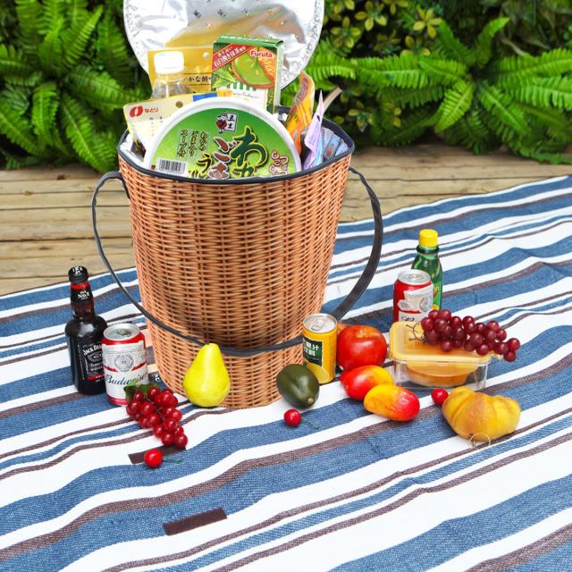 クーラーバッグ 保冷バッグ クーラーボックス 10l 折りたたみ ピクニック おしゃれ クーラー ランチバック バスケット柄 カゴ柄 の通販はau Pay マーケット Atelier Yukiko