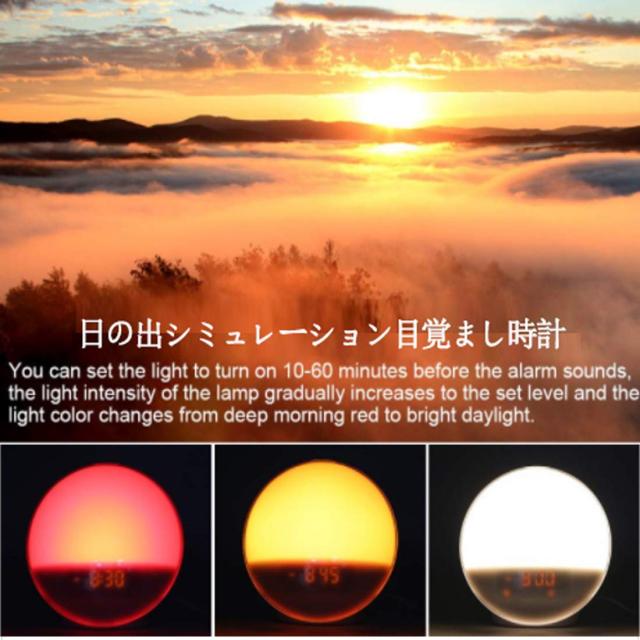 目覚まし時計 光目覚まし 目覚ましライト アプリで制御可能 Ios Android Amazon Alexa Google Home 対応 ２wayコントロール 段階調光の通販はau Pay マーケット Atelier Yukiko