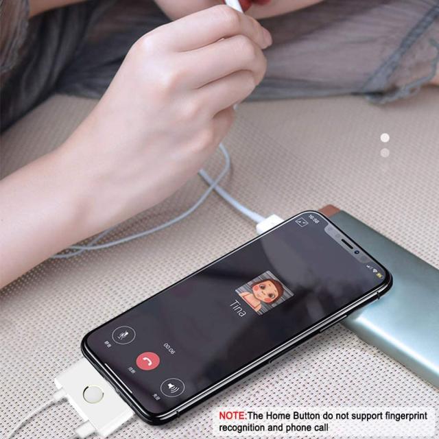 ライトニング イヤホン Iphone Ios 13 対応 Iphone X 外部ホームボタン イヤホンジャック 充電 音楽を聴きながら充電ができる ３in1の通販はau Pay マーケット Atelier Yukiko