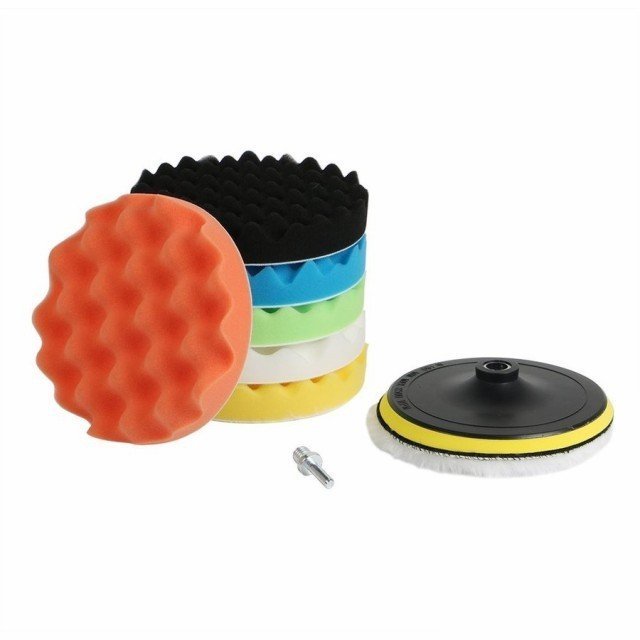電動ドリル用 8点セット 洗車 ワックスがけ 研磨 塗装 180mm 電動ポリッシャー アダプター パッド 研磨バフの通販はau Pay マーケット Atelier Yukiko