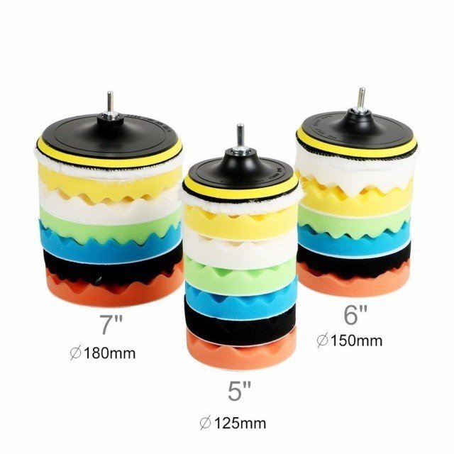 電動ドリル用 8点セット 洗車 ワックスがけ 研磨 塗装 180mm 電動ポリッシャー アダプター パッド 研磨バフの通販はau Pay マーケット Atelier Yukiko