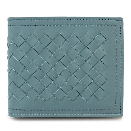 ボッテガヴェネタ 折財布 メンズ V465y 4745 財布 二つ折り 小銭入れなし イントレチャート レザー ブルー系 Bottega Venetaの通販はau Pay マーケット Ilbブランドショップ Au Pay マーケット店