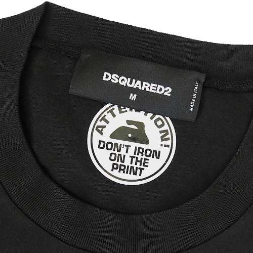 ディースクエアード ロゴ Tシャツ S74G GD0635 S22427 900 メンズ DSQUARED2 Mirrored Logo  T-Shirt トップス 半袖｜au PAY マーケット