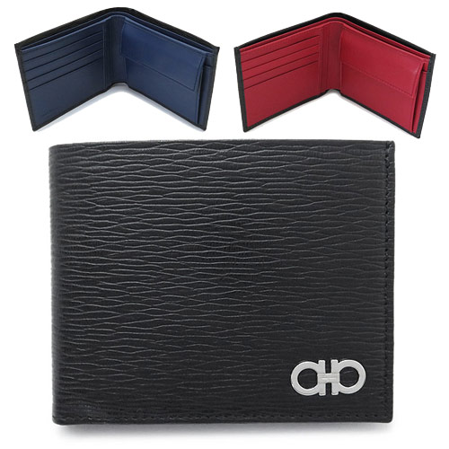 フェラガモ 折財布 メンズ 66a065 財布 二つ折り ダブル ガンチーニ 型押しカーフ レザー Salvatore Ferragamoの通販はau Pay マーケット Ilbブランドショップ Au Pay マーケット店