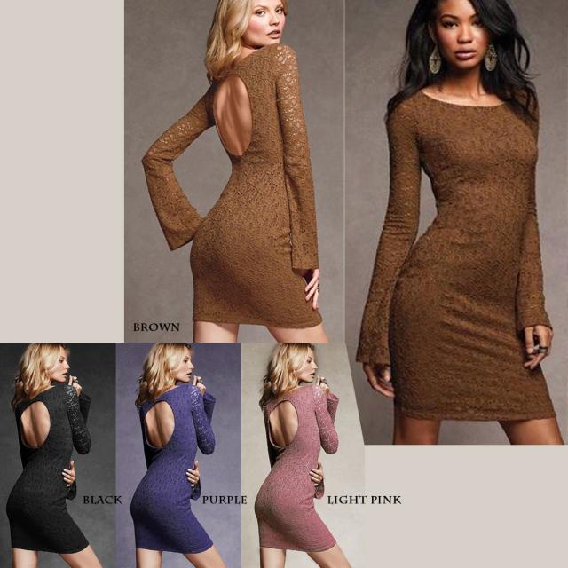 ワンピース 総レース 背中が丸くカットされた ベルスリーブ ワンピース オーバルネック の レース ドレス キャバドレスの通販はau Pay マーケット K J Trade