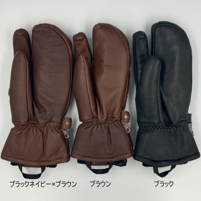 LeTrappeur スリーフィンガーグローブ本革スキー スノーボード レタポア TPSS】LeTrappeur スリーフィンガーグローブ レザーグローブ スキー