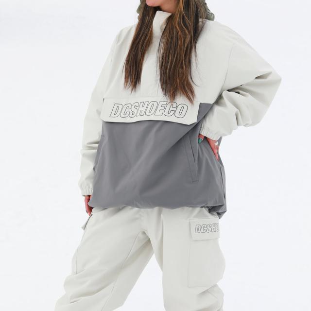 23-24 DC ディーシー シューズ スノーボードウェア スノーウェア メンズ アノラック ホワイト DJK233900-WHT