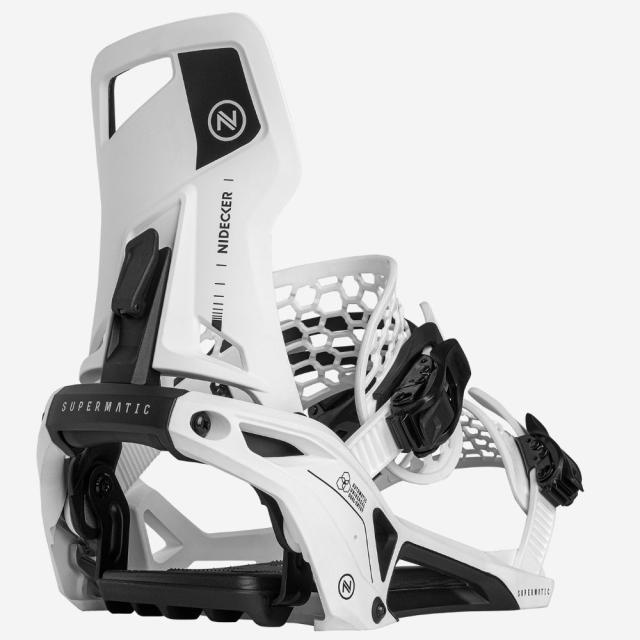 【限界値下】SUPERMATIC スノーボード ビンディング ホワイト/ブラック NIDECKER 【 NIDECKER SUPERMATIC 】 White size M・L ・XL
