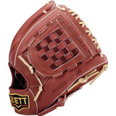ゼット 一般軟式グローブ プロステイタス 源田選手タイプ 二塁手・遊撃手用 右投げ 軟式野球 ボルドーブラウン/パステルブラウン BRGB30566-4032-LH